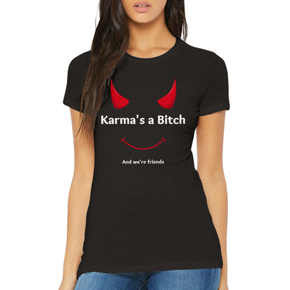 Karma Womens Crewneck T-shirt