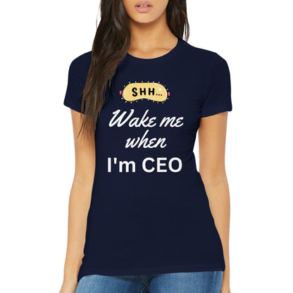 Wake Me Womens Crewneck T-shirt