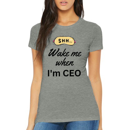 Wake Me Womens Crewneck T-shirt