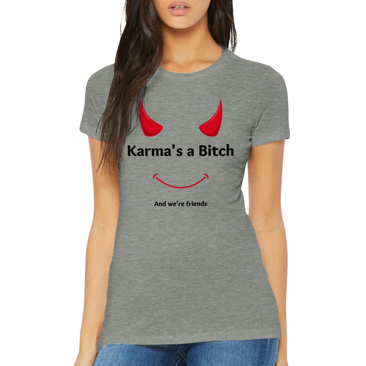 Karma Womens Crewneck T-shirt
