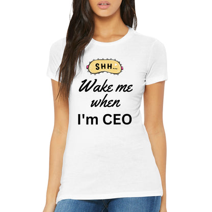 Wake Me Womens Crewneck T-shirt