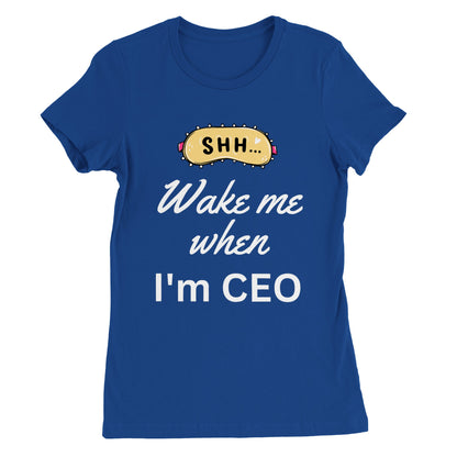 Wake Me Womens Crewneck T-shirt