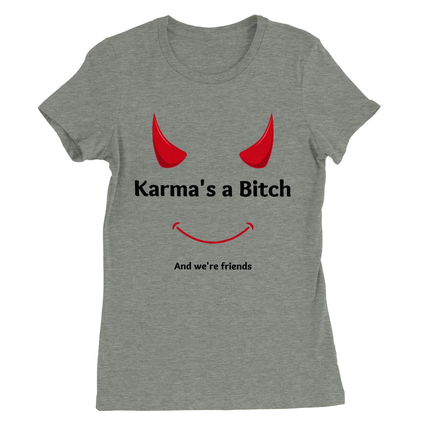 Karma Womens Crewneck T-shirt