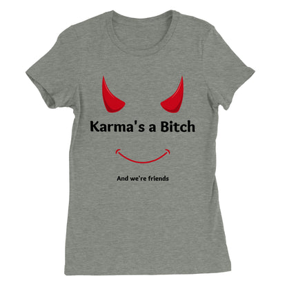 Karma Womens Crewneck T-shirt