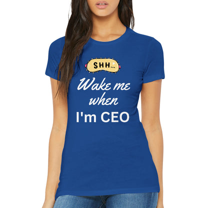 Wake Me Womens Crewneck T-shirt