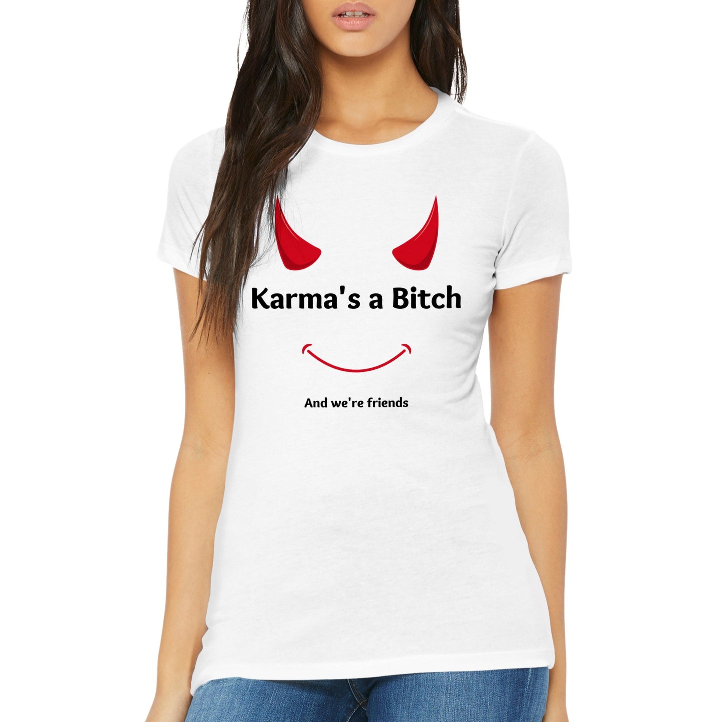 Karma Womens Crewneck T-shirt