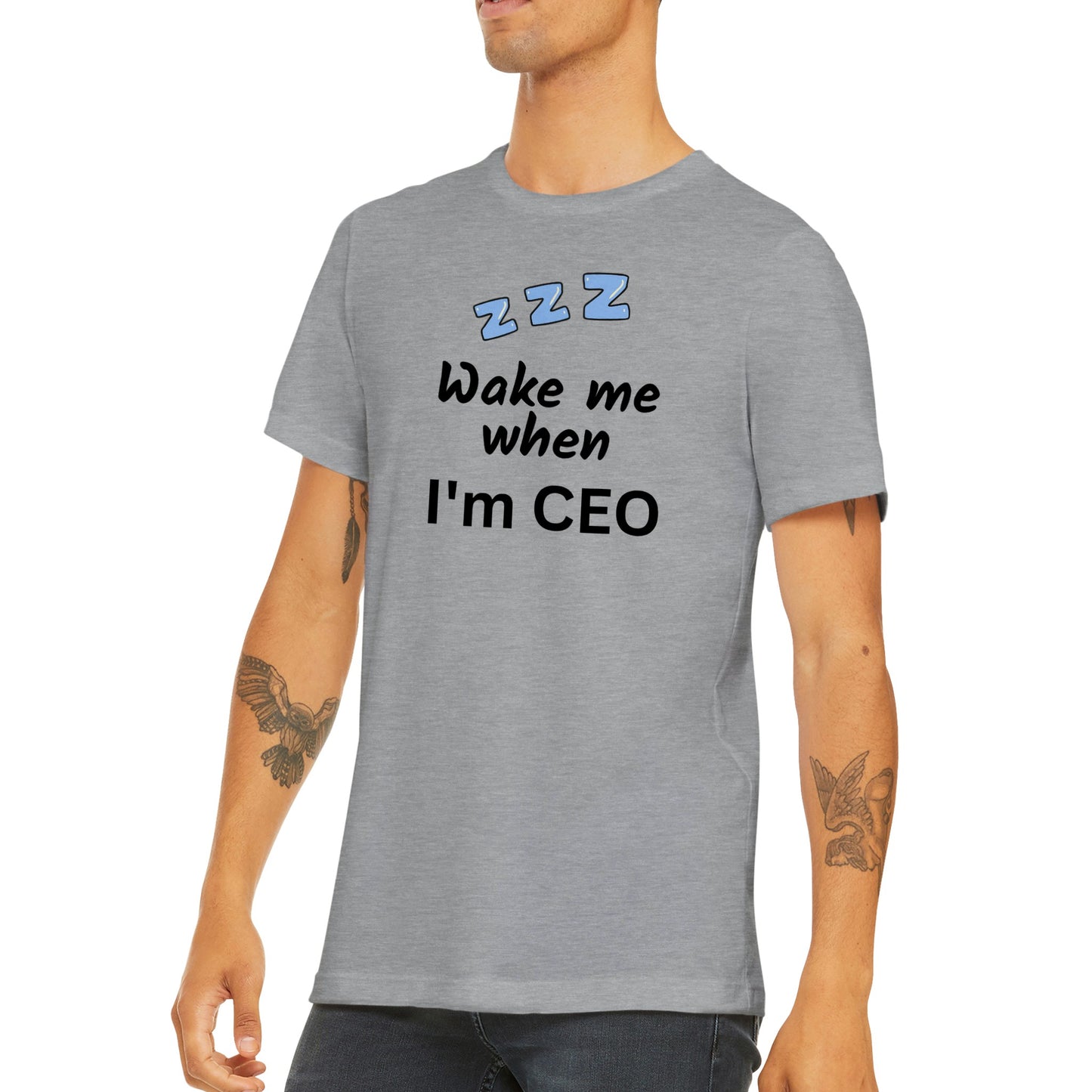 Wake Me Mens Crewneck T-shirt