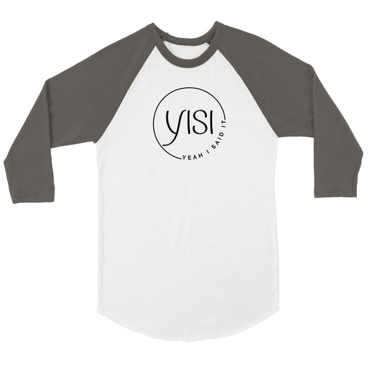 YISI Unisex 3/4 sleeve Raglan T-shirt